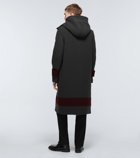 Burberry - Striped wool duffel coat