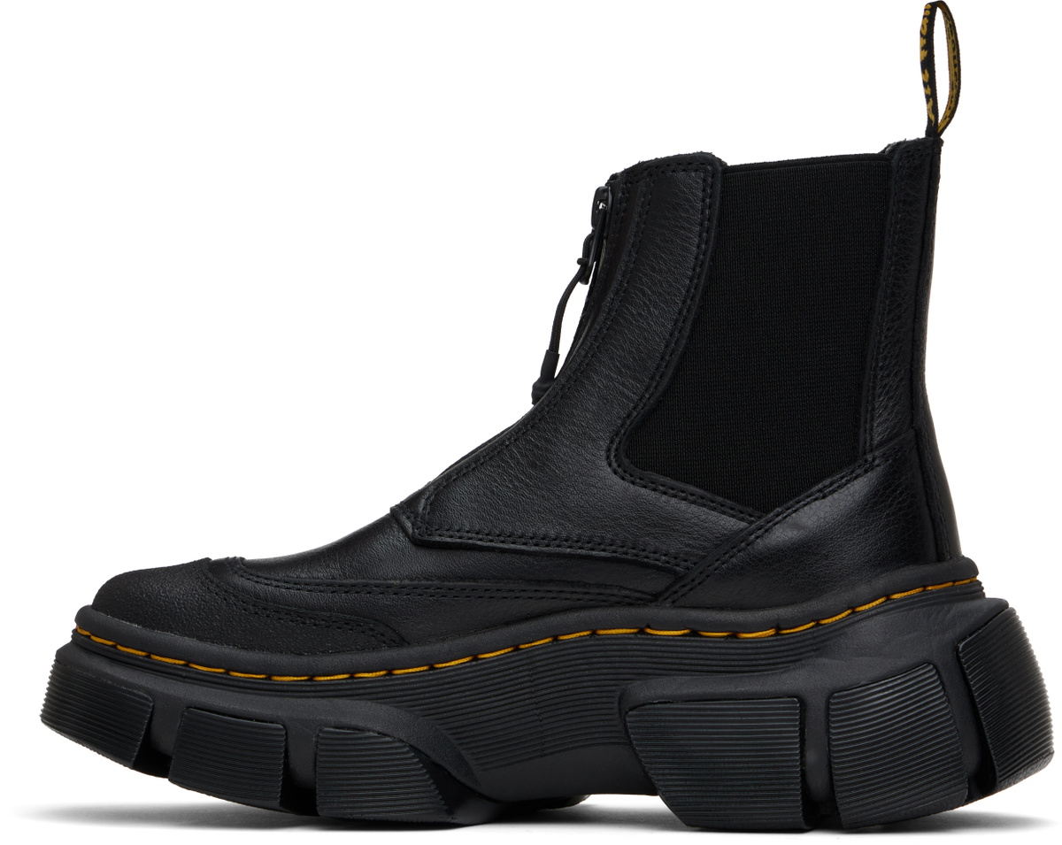 Dr. Martens Black DXML Zip Leather Chelsea Boots