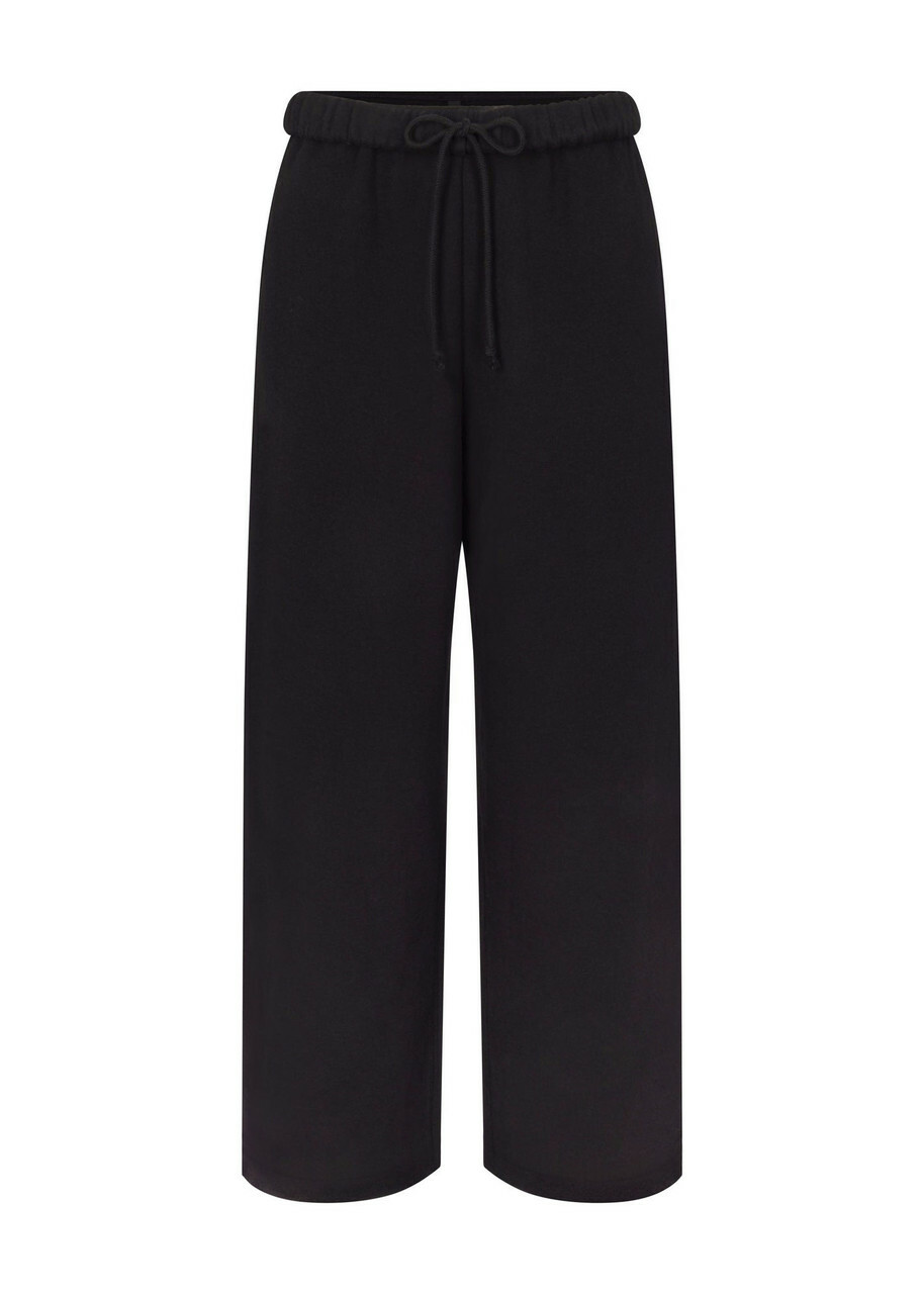 Skims Cotton-blend Straight-leg Sweatpants Black