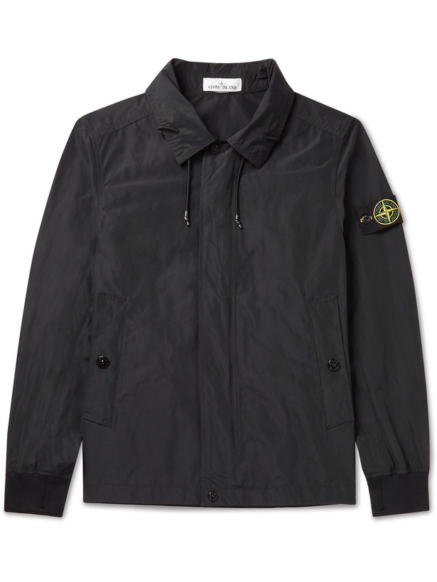 Photo: Stone Island - Logo-Appliquéd Shell Blouson Jacket - Black