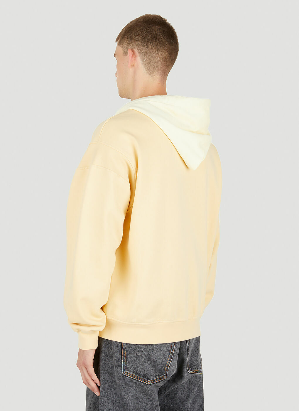 Varsity Hooded Sweatshirt in Yellow Ambush