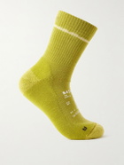 Satisfy - Stretch Merino Wool-Blend Socks - Green