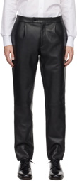 Lardini Black Attitude Leather Pants