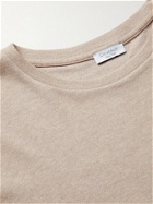 Deveaux - Reese Cotton-Jersey T-Shirt - Neutrals