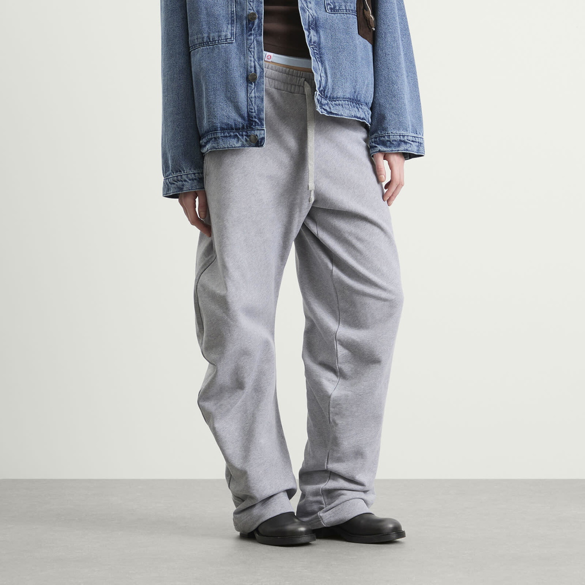 Charles Jeffrey Loverboy Women's Topsy Turvy Joggers in Grey Marl