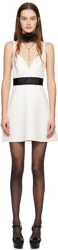 Photo: Dolce&Gabbana Off-White Bow Minidress