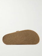 Polo Ralph Lauren - Turbach Jute-Trimmed Suede Clogs - Neutrals