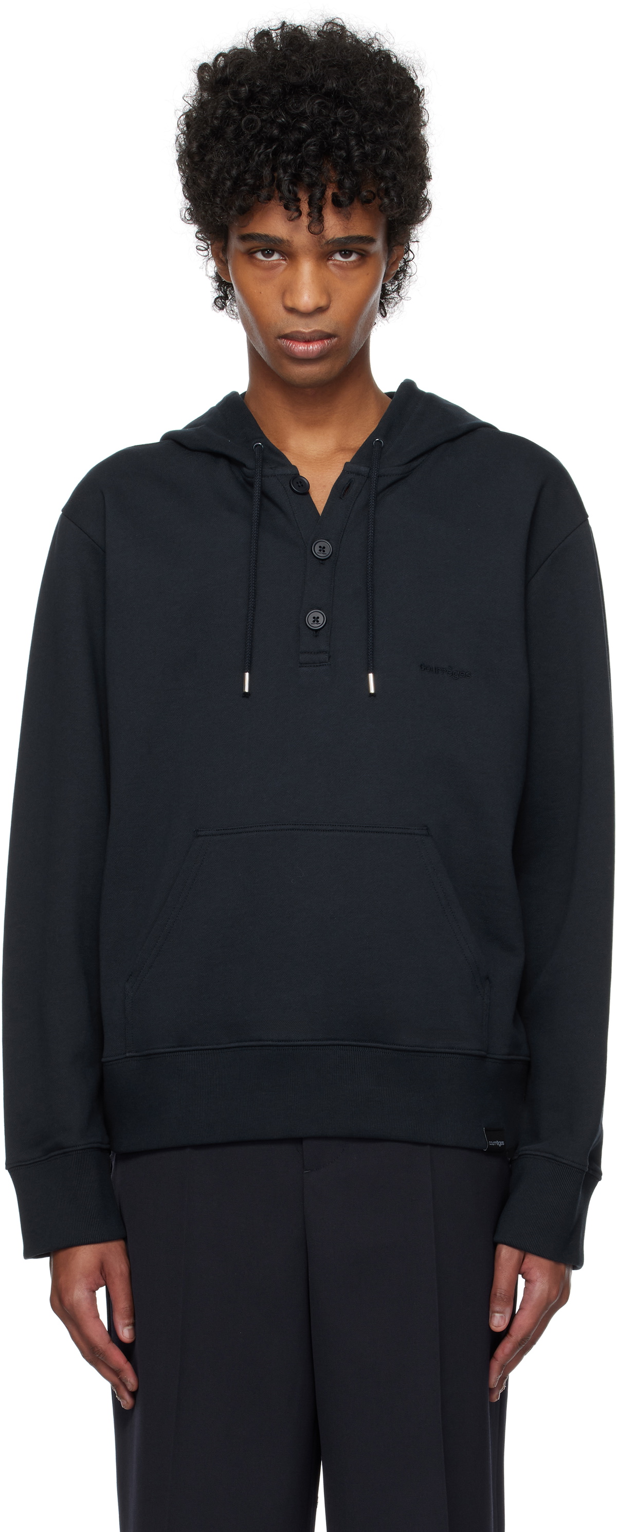 Courrèges Burgundy Embroidered Hoodie Courreges