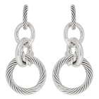Bottega Veneta Silver Multi Hoop Earrings