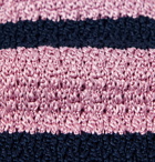 Mr P. - 6cm Striped Knitted Silk Tie - Multi