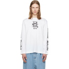 Simone Rocha White 'Coming Up Roses' Print Long Sleeve T-shirt