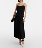 Jacquemus Abiha gathered jersey midi dress
