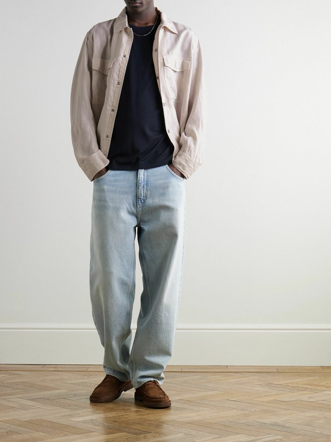 Rag & Bone - Angus Linen Shirt Jacket - Gray