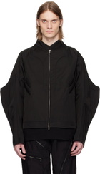 CMMAWEAR Black Thorn Moto Bomber Jacket