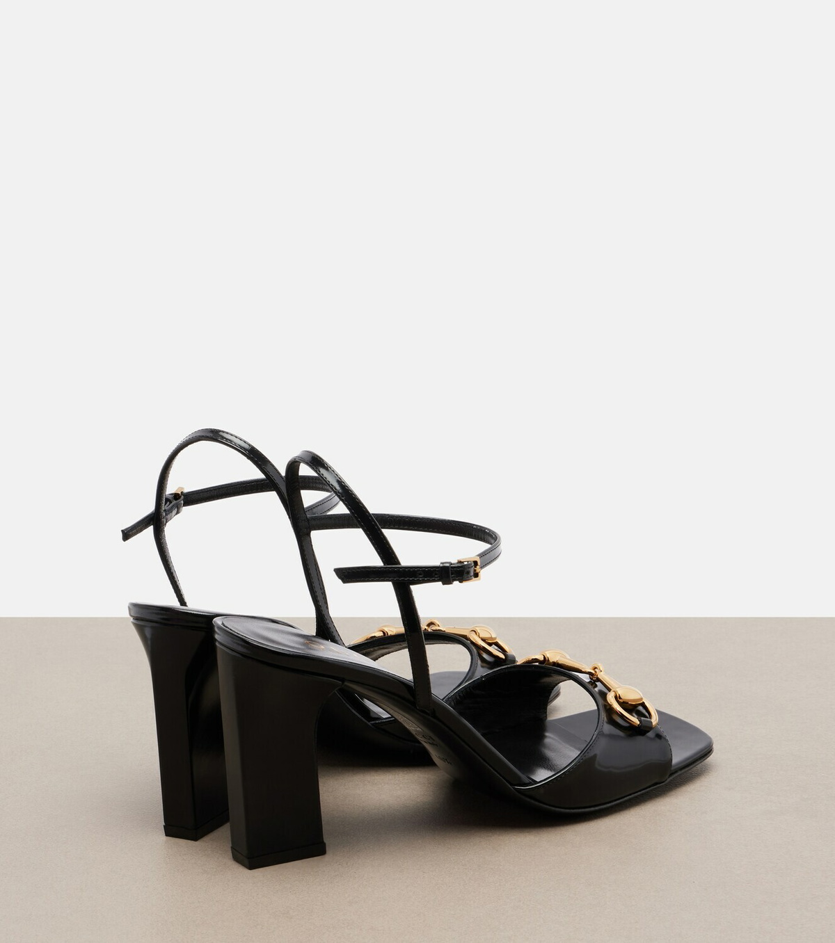 Gucci Signora Horsebit leather slingback sandals