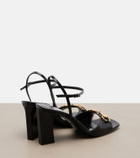Gucci Signora Horsebit leather slingback sandals