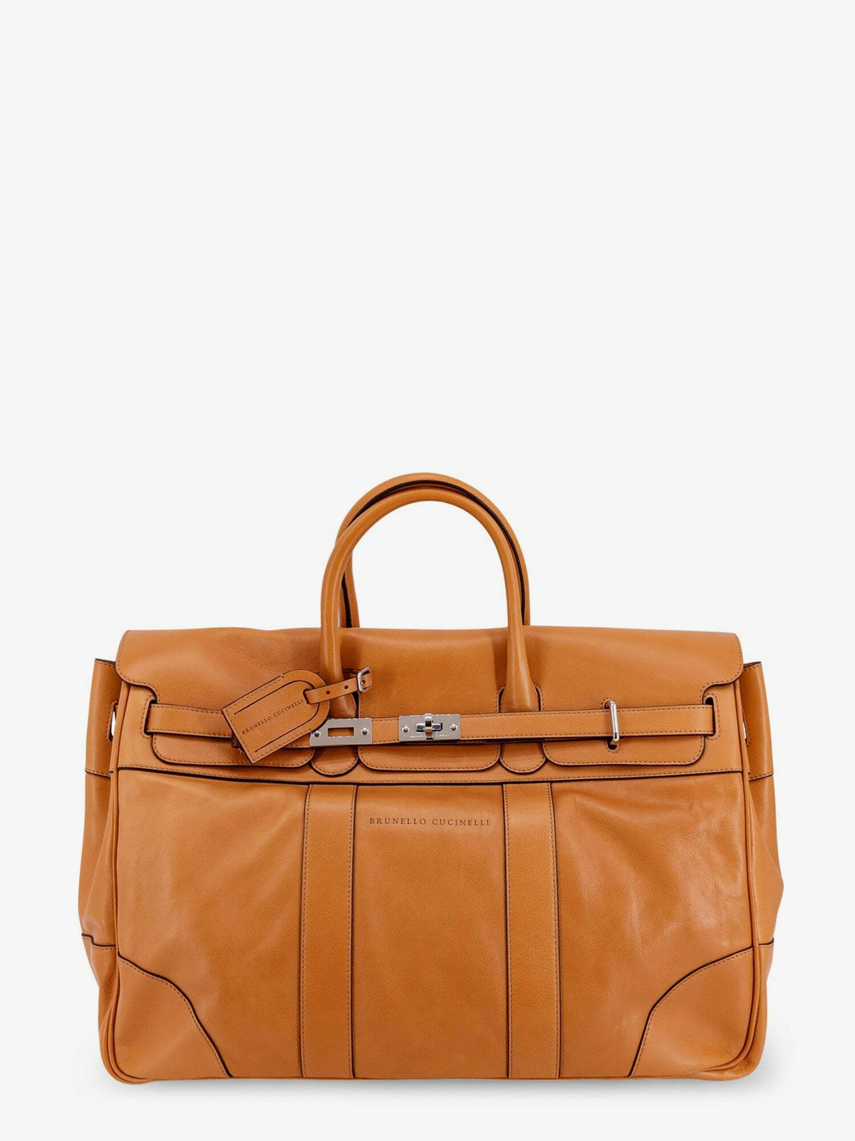 Brunello Cucinelli Brown Duffle Bag Mens Travel Bag Brunello