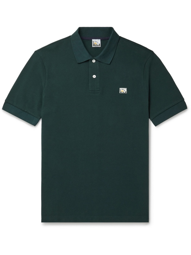 Photo: SUNSPEL - Paul Weller Cotton-Piqué Polo Shirt - Green