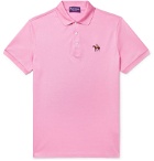 Ralph Lauren Purple Label - Logo-Embroidered Cotton-Piqué Polo Shirt - Pink