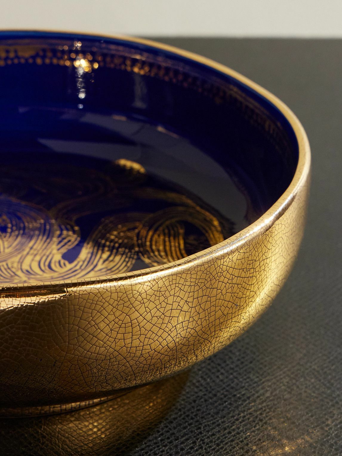 L'Objet - Ruan Hoffmann Gold-Plated Painted Earthenware Bowl