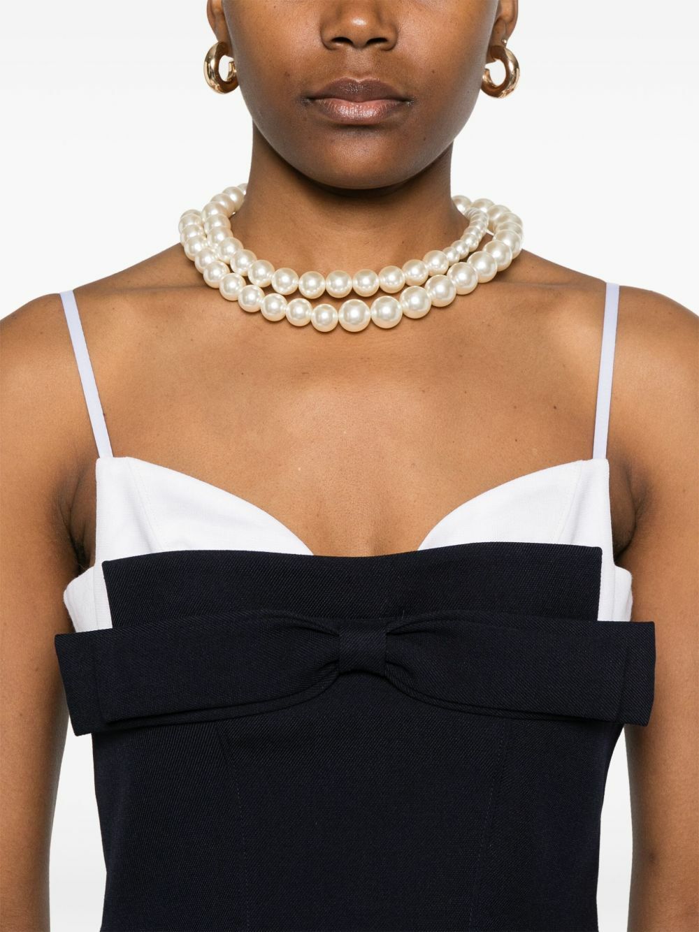 SHUSHU/TONG Bow-Detail Mini Dress Shushu/Tong SHUSHU/TONG Bow-Detail Mini Dress Shushu/Tong