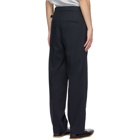 King and Tuckfield Navy Pleat Trousers