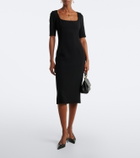 Dolce&Gabbana Virgin wool crêpe midi dress