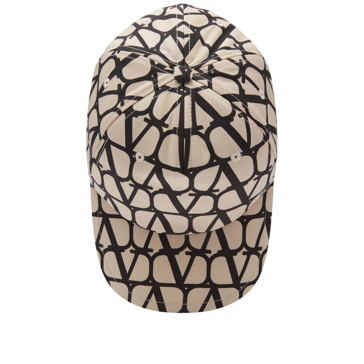 Valentino Men's VLTN Cap in Beige/Black