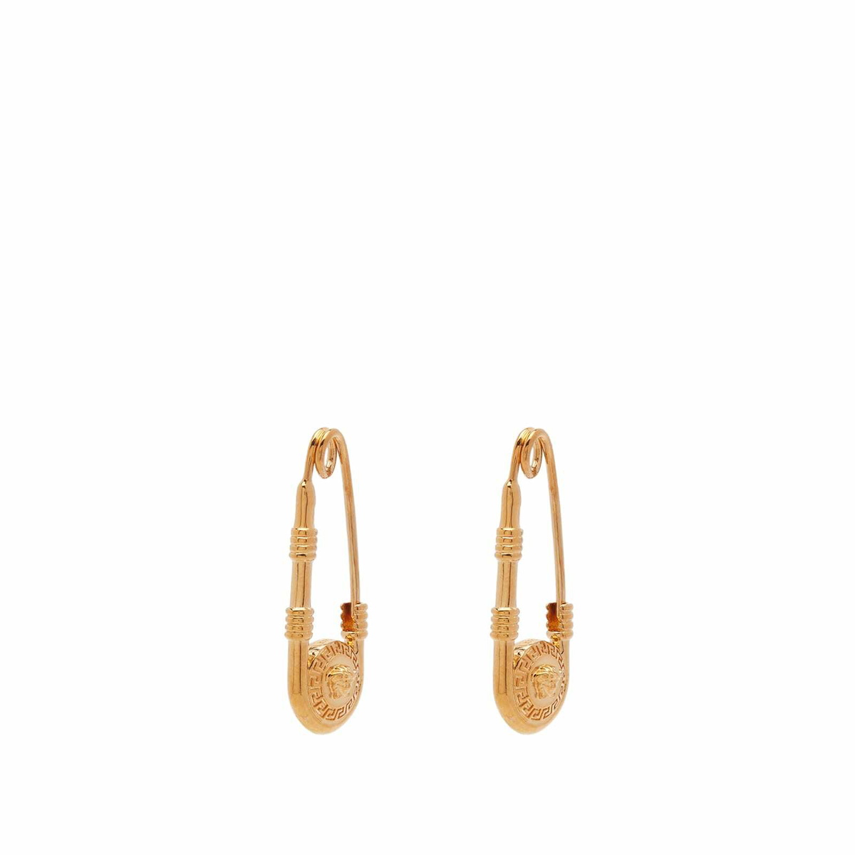 Versace Safety Pin Earrings