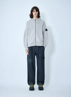 Stone Island Zip-Up Knit Hoodie
