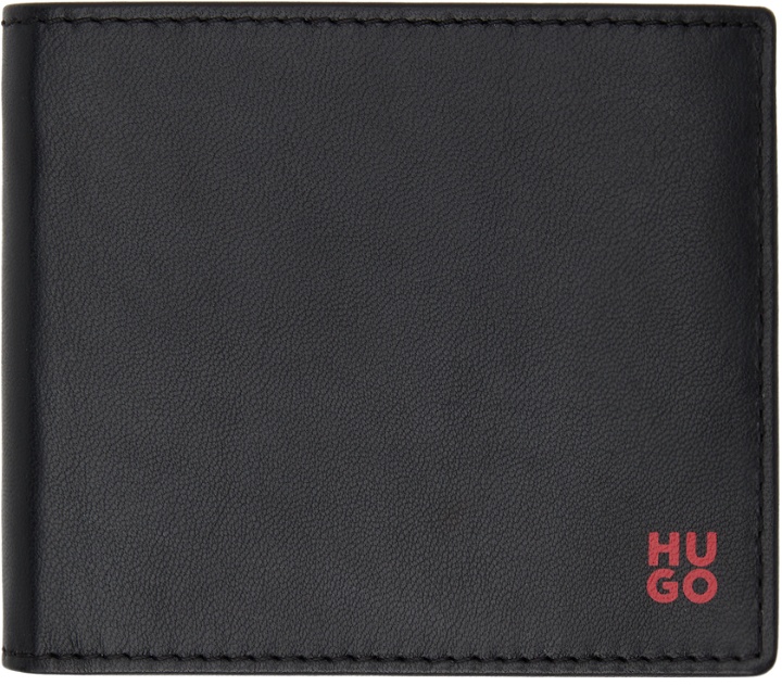 Photo: Hugo Black Stacked Logo Wallet