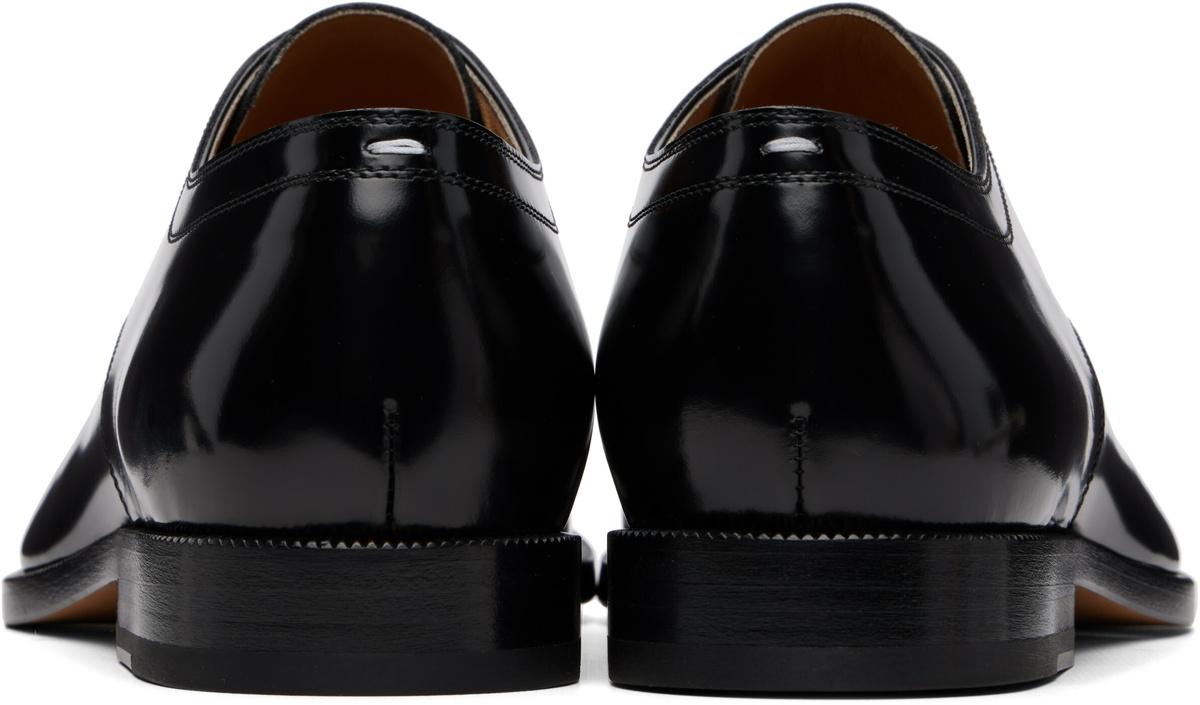Maison Margiela Black Tabi Lace-Up Derbys