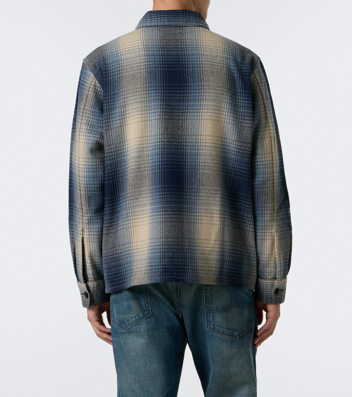RRL Plaid wool twill shirt