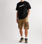 Neighborhood - Distortion Logo-Print Cotton-Jersey T-Shirt - Black