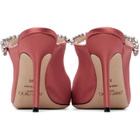 Jimmy Choo Pink Bing 100 Satin Heels