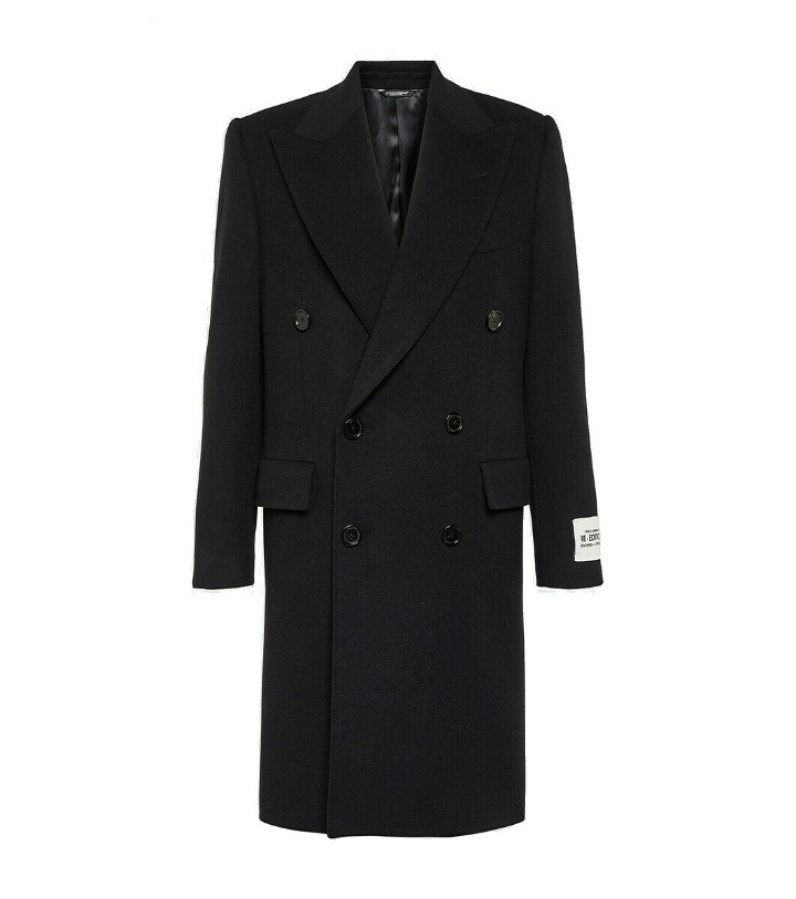 Photo: Dolce&Gabbana Double-breasted wool-blend coat