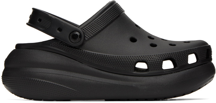 Photo: Crocs Black Classic Crush Platform Clog