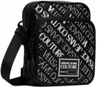 Versace Jeans Couture Black Range Logo Messenger Bag