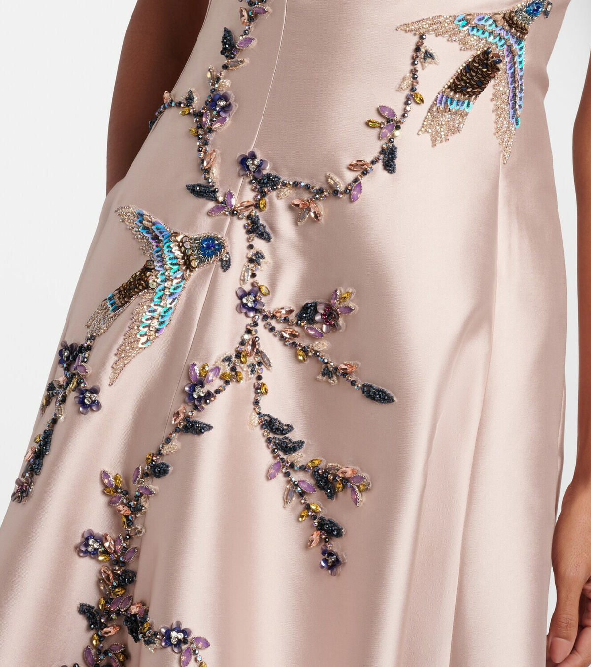Costarellos Mavia embellished bustier gown