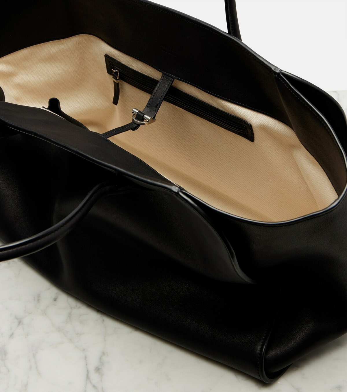 The Row Marlo 17 leather tote bag The Row