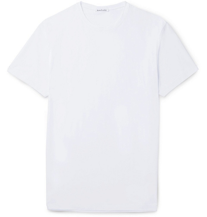 Photo: Acne Studios - Edvin Stretch-Cotton Jersey T-Shirt - Men - White