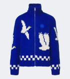 Canada Goose Intarsia wool and alpaca zip-up sweater