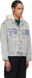AAPE by A Bathing Ape Blue 'AAPE Now' Light Weight Denim Jacket