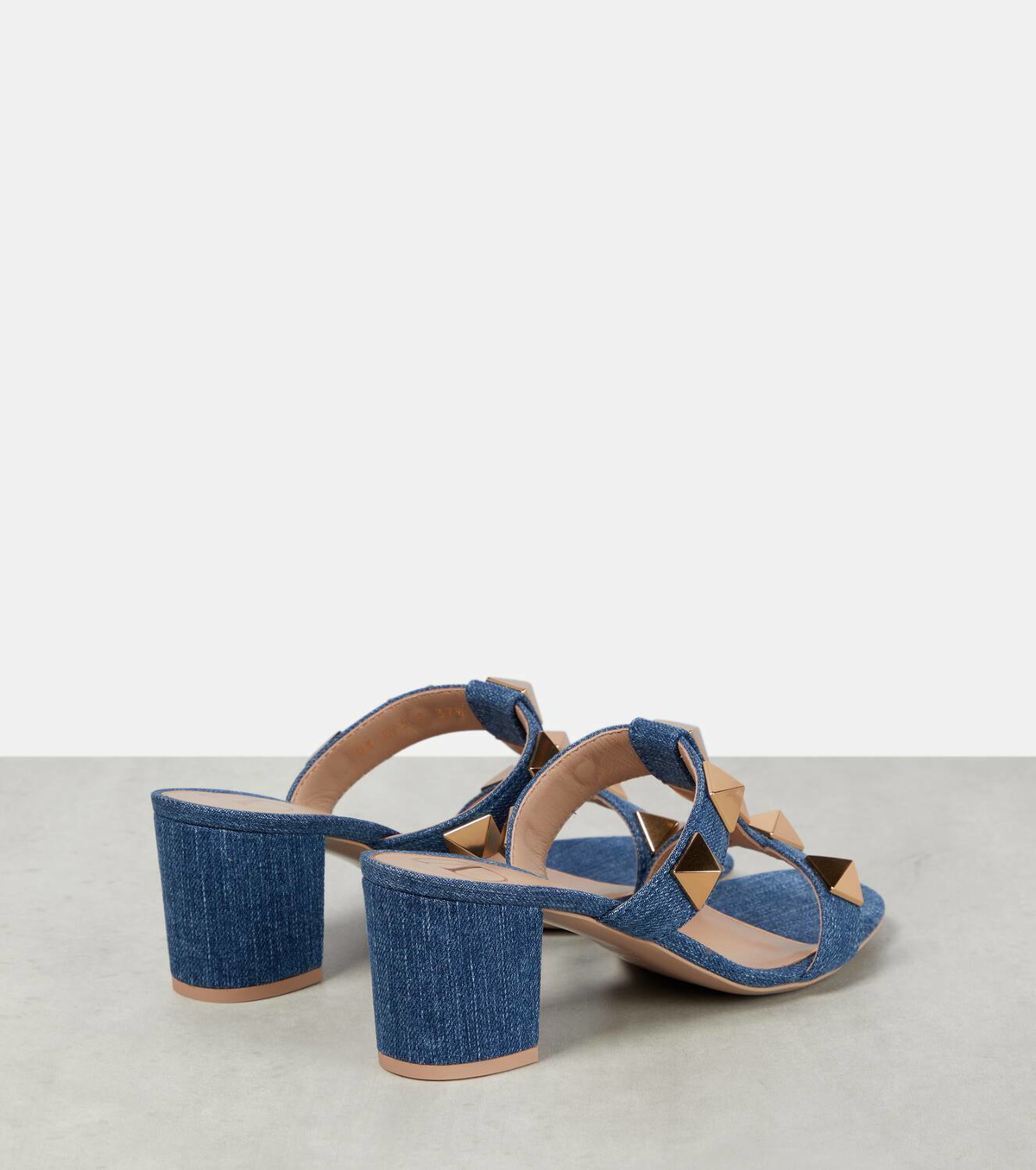 Valentino Garavani Roman Stud denim sandals Valentino Garavani