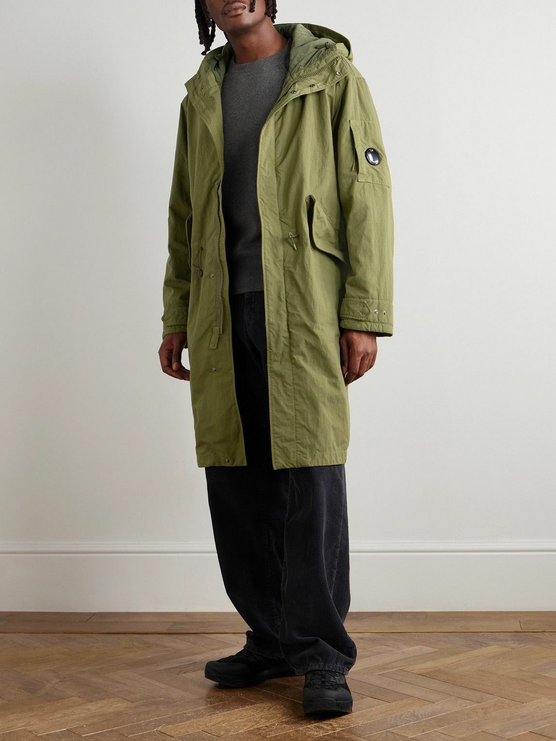 C.P. Company - Metropolis Logo-Appliquéd Padded Twill Hooded Parka