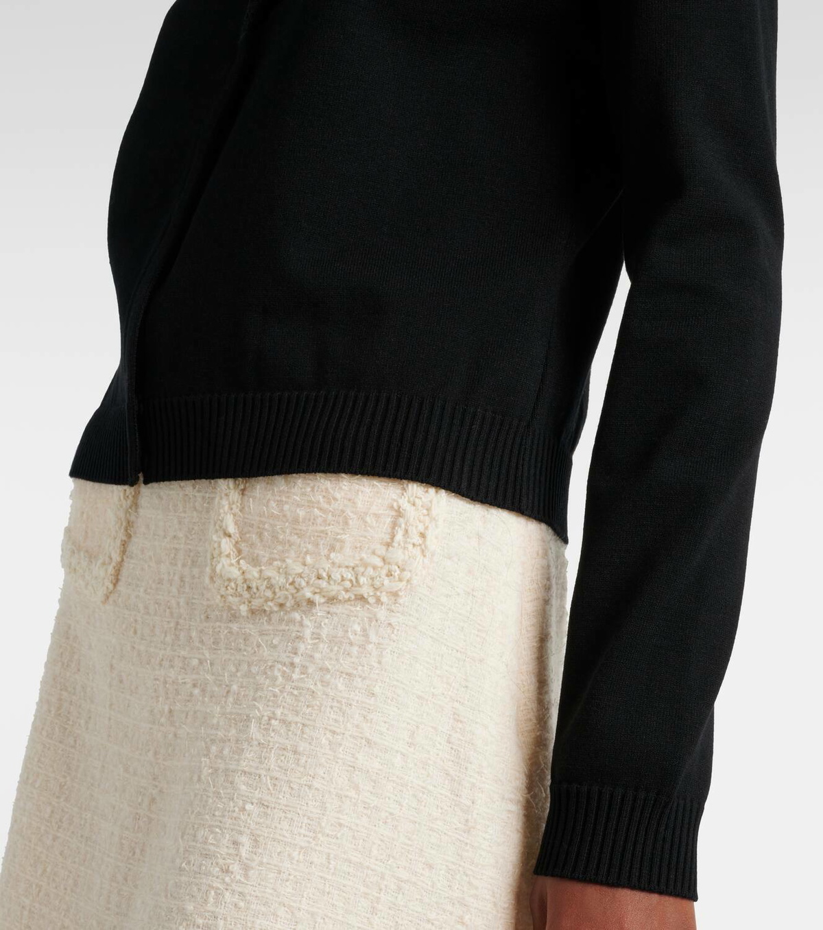 Giambattista Valli Lace-trimmed cardigan