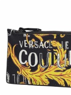 VERSACE JEANS COUTURE - Baroque Saffiano Leather Zip-up Wallet
