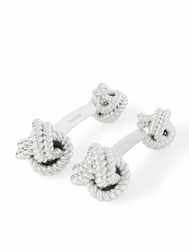 Photo: TOM FORD - Knot 18-Karat White Gold Cufflinks