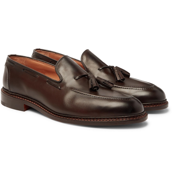 Photo: Tricker's - Elton Leather Tasselled Loafers - Brown