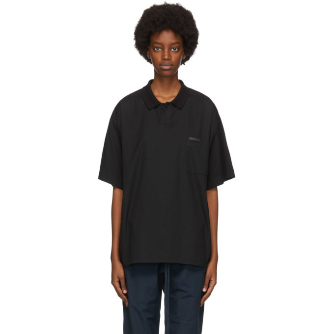 Fear of God Black Poplin Polo Fear Of God